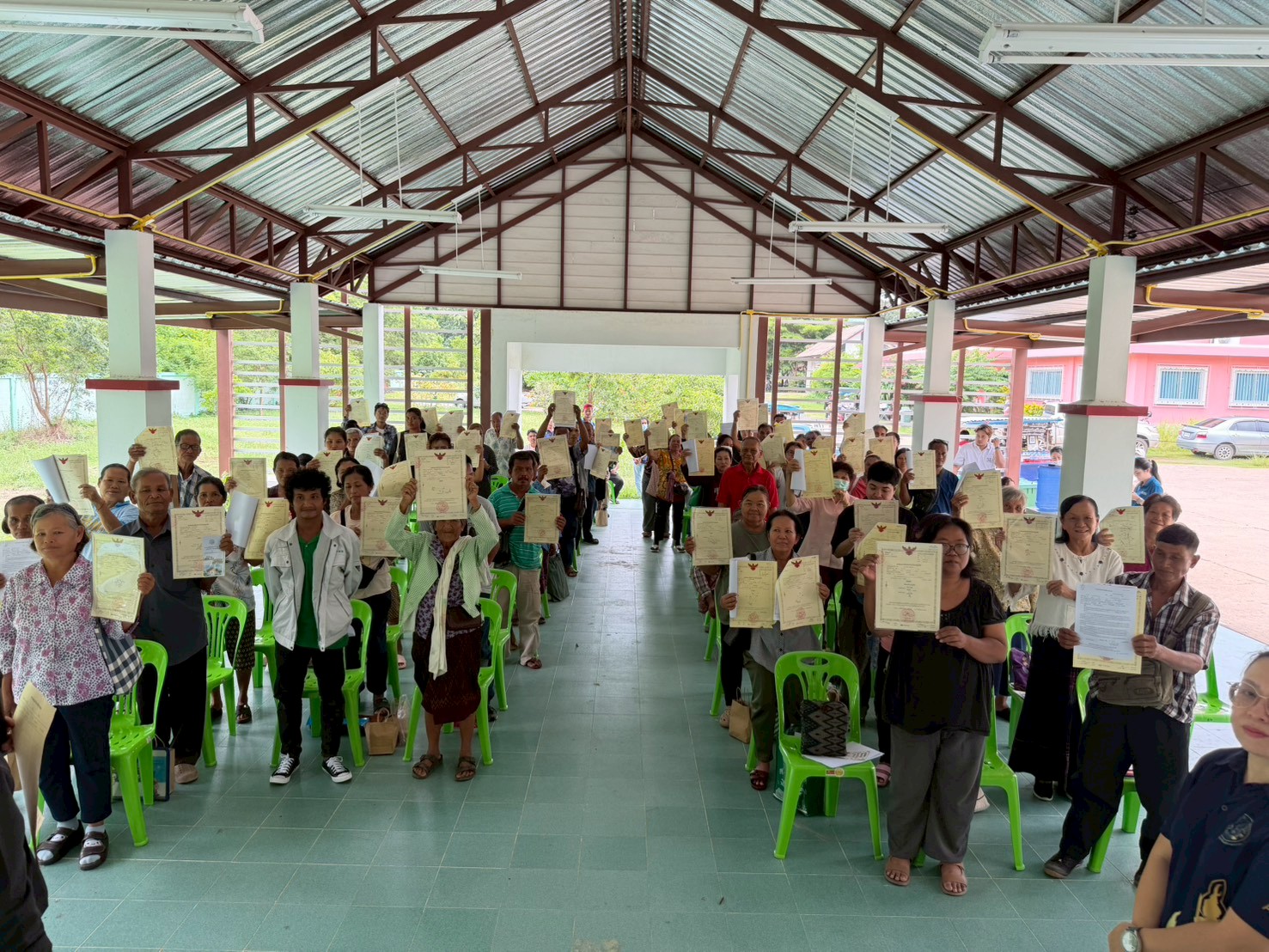 title - นที่ 30 มิถุนายน 2569 นายทินกร เพียภูเขียว ปฏิรูปที่ดินจังหวัดอุบลราชธานี พร้อมด้วยเจ้าหน้าที่ ส.ป.ก.อุบลราชธานี ได้ดำเนินการฝึกอบรมเกษตรกรก่อนมอบหนังสืออนุญาตให้เข้าทำประโยชน์ในเขตปฏิรูปที่ดิน (ส.ป.ก. 4-01)